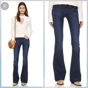 Like New DL1961 Mid Rise Joy Flare Jeans dark indigo